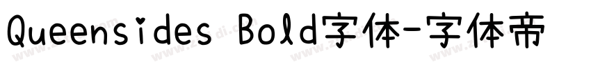 Queensides Bold字体字体转换